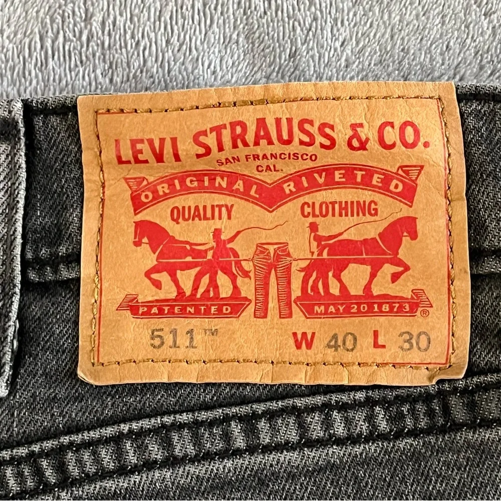 Levi's 511 Gray Denim Jeans Men’s Size 40x30